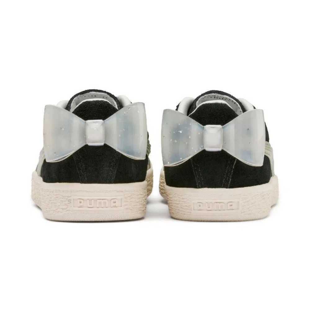 🆕Puma Black Suede w/ Sparkly Bow Jelly Jr. Suede Sneaker Size 6Y Big Kids Girls